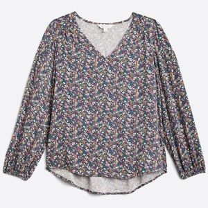 Cecilia Volume Sleeve Floral Top